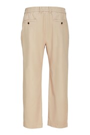 JACK & JONES Brown Wide Fit Relaxed Trousers - Image 8 of 8