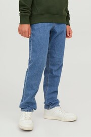 JACK & JONES Blue Clark Straight Fit Stretch Jeans - Image 1 of 8