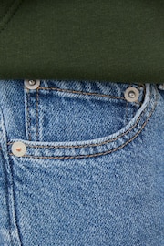 JACK & JONES Blue Clark Straight Fit Stretch Jeans - Image 6 of 8