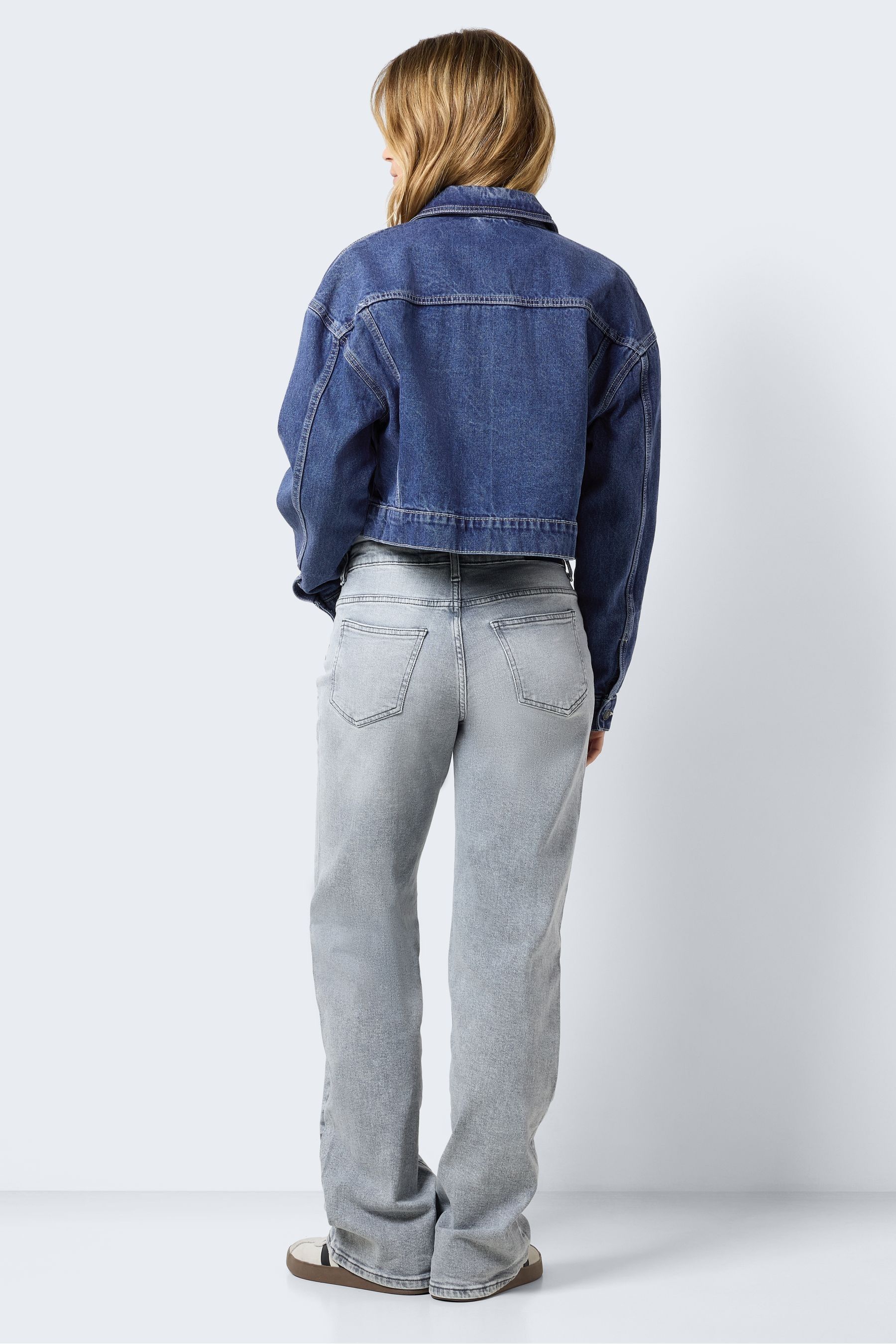 Buy NOISY MAY Blue Relaxed Fit 100 Cotton Denim Jacket from Next Luxembourg
