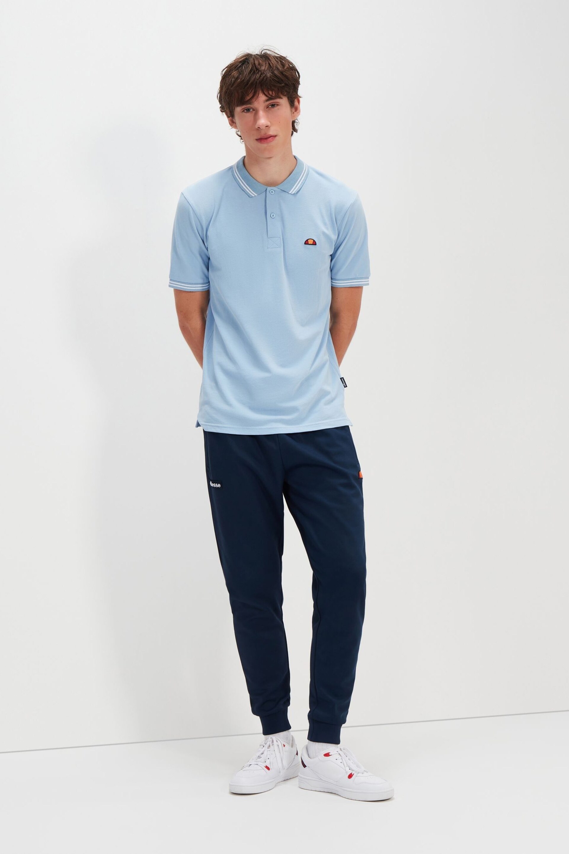 Ellesse Blue Rookie Polo Shirt - Image 3 of 6