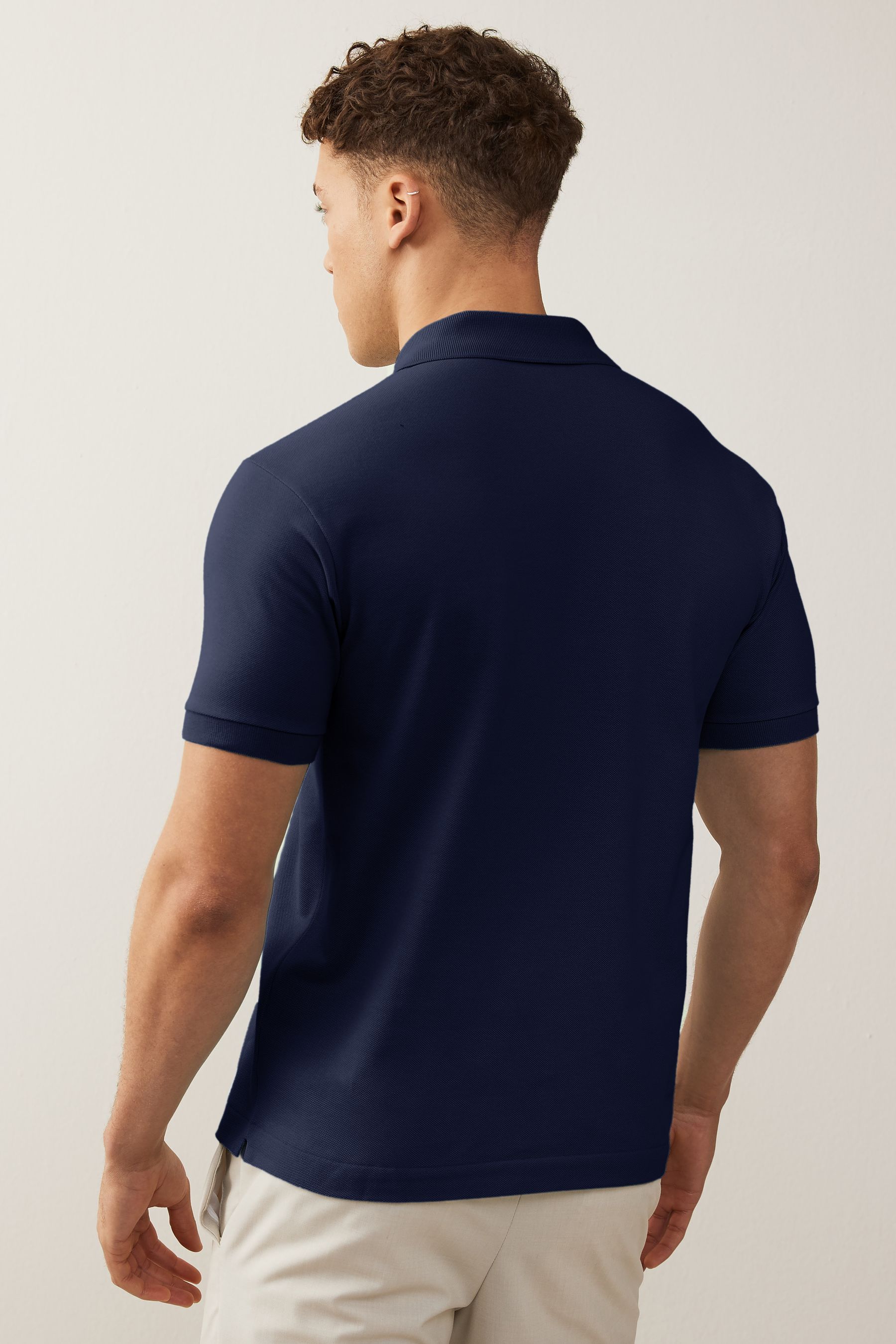 Navy blue lacoste polo cheap