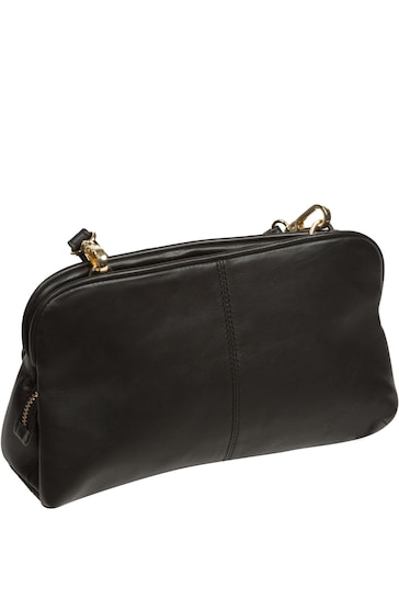 Pure Luxuries London Halsey Nappa Leather Cross-Body Clutch Bag