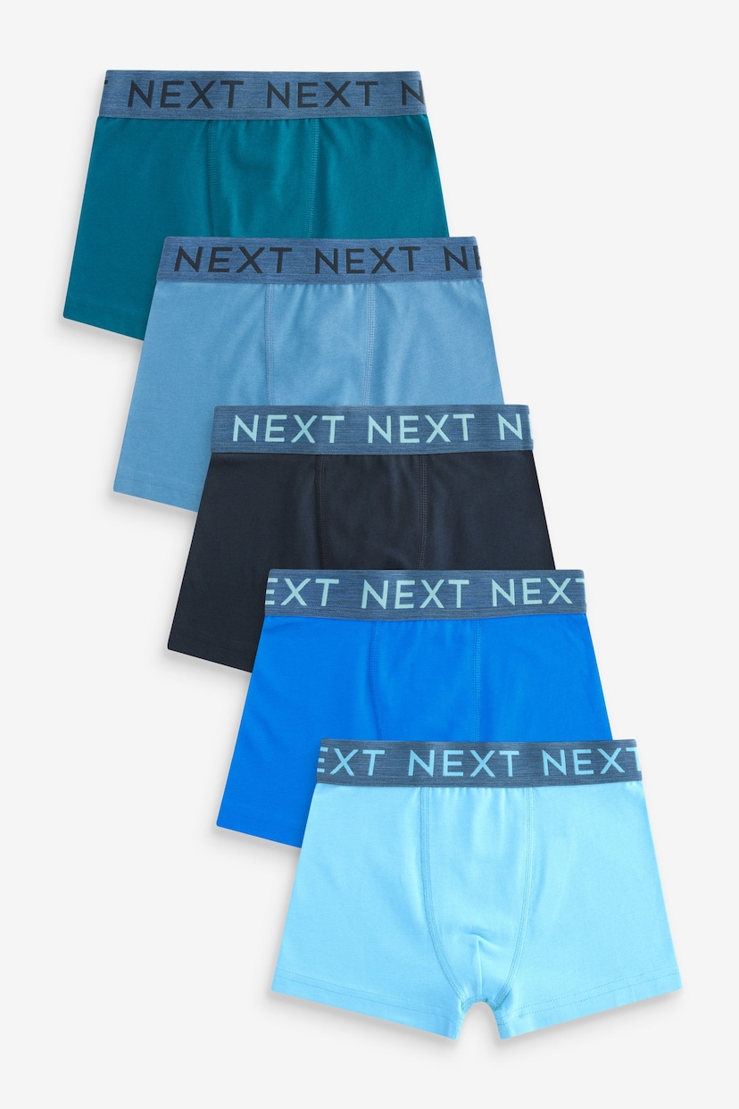 Blue Trunks 5 Pack (2-16yrs) - Image 1 of 8