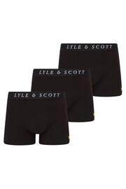 Lyle & Scott Black Underwear Trunks 3 Pack - Image 1 of 2