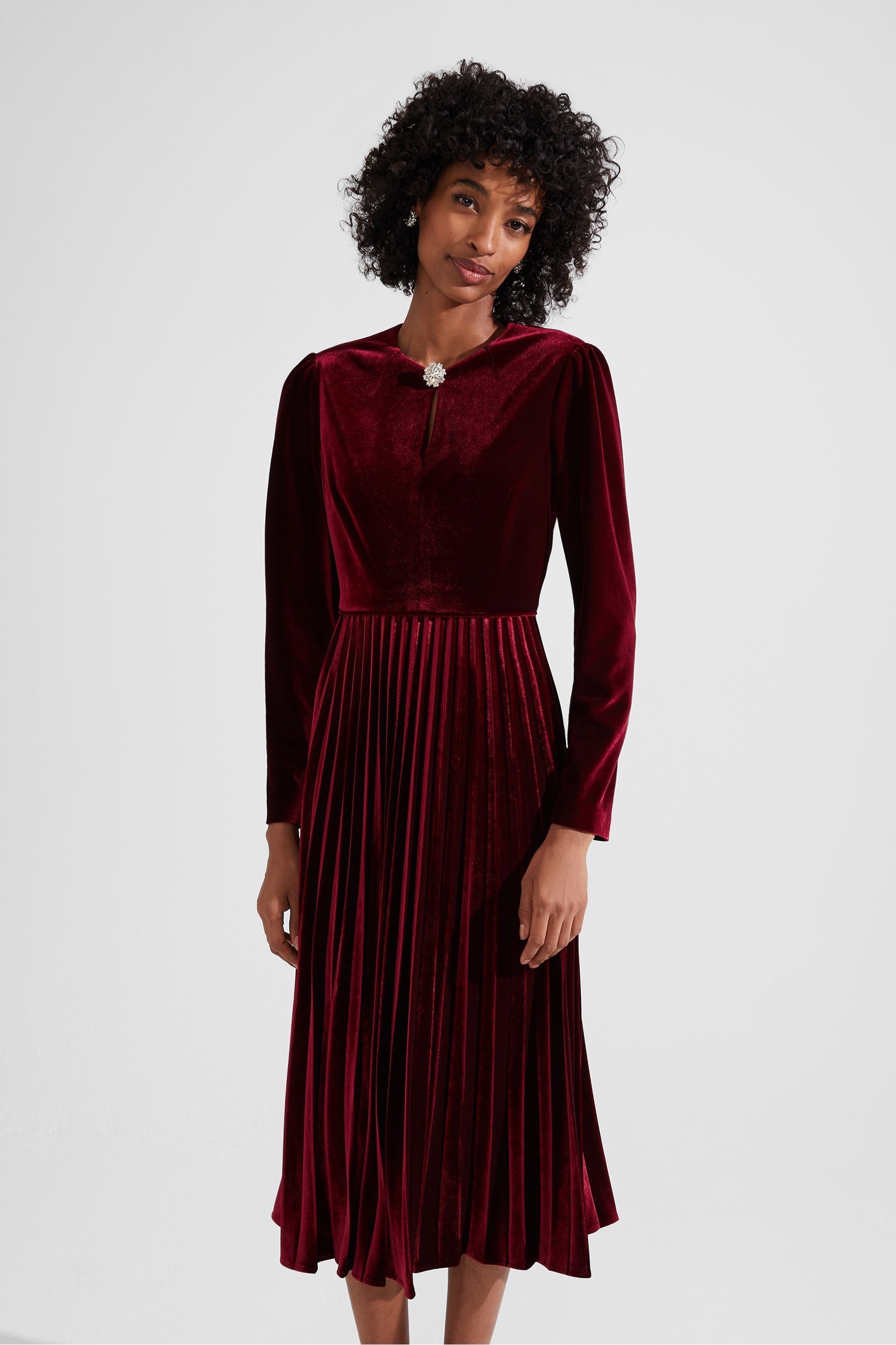 Hobbs velvet dress 2025
