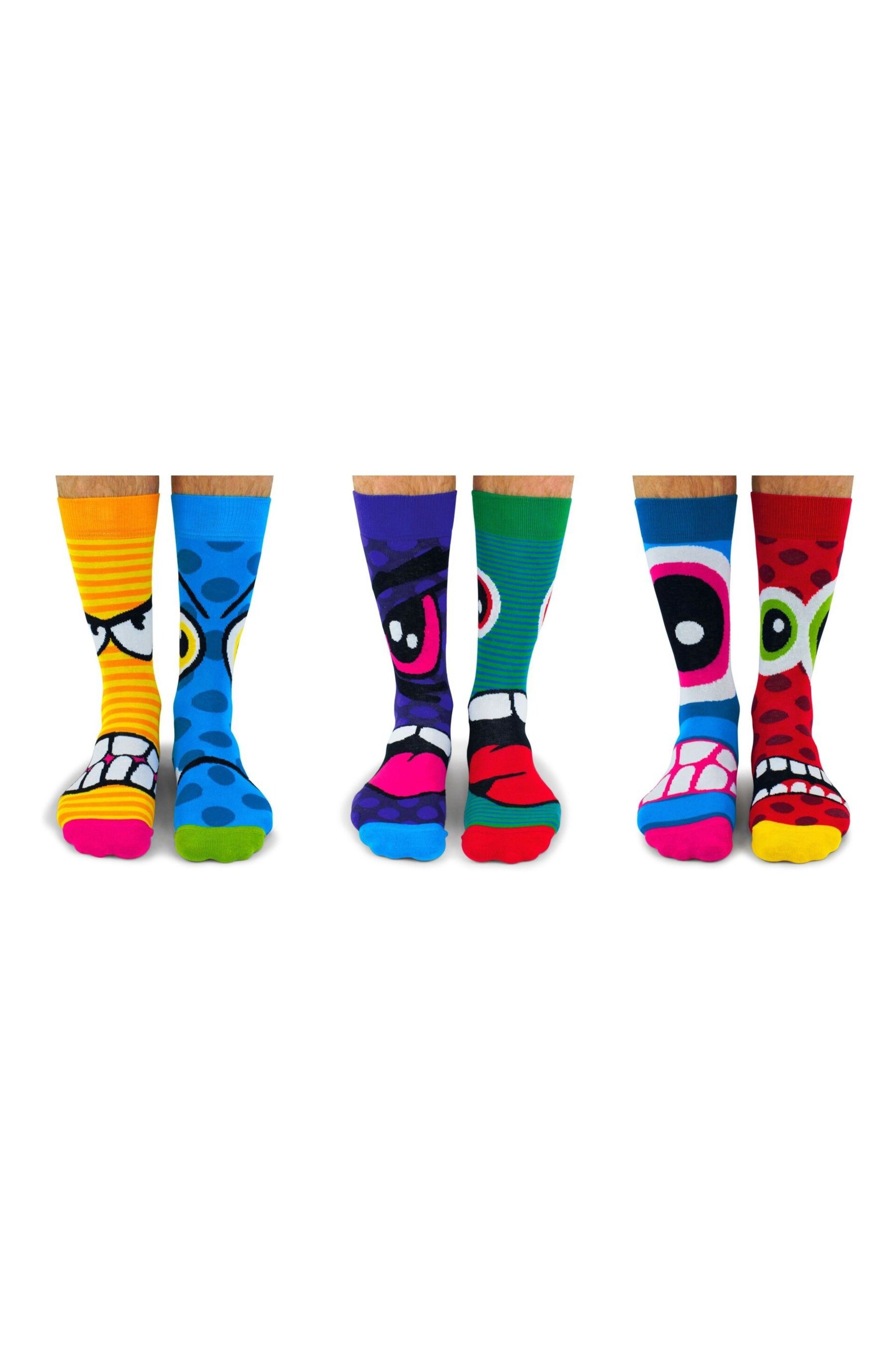 United Odd Socks Multi Stress Heads Stress Heads Socks - Image 2 of 4