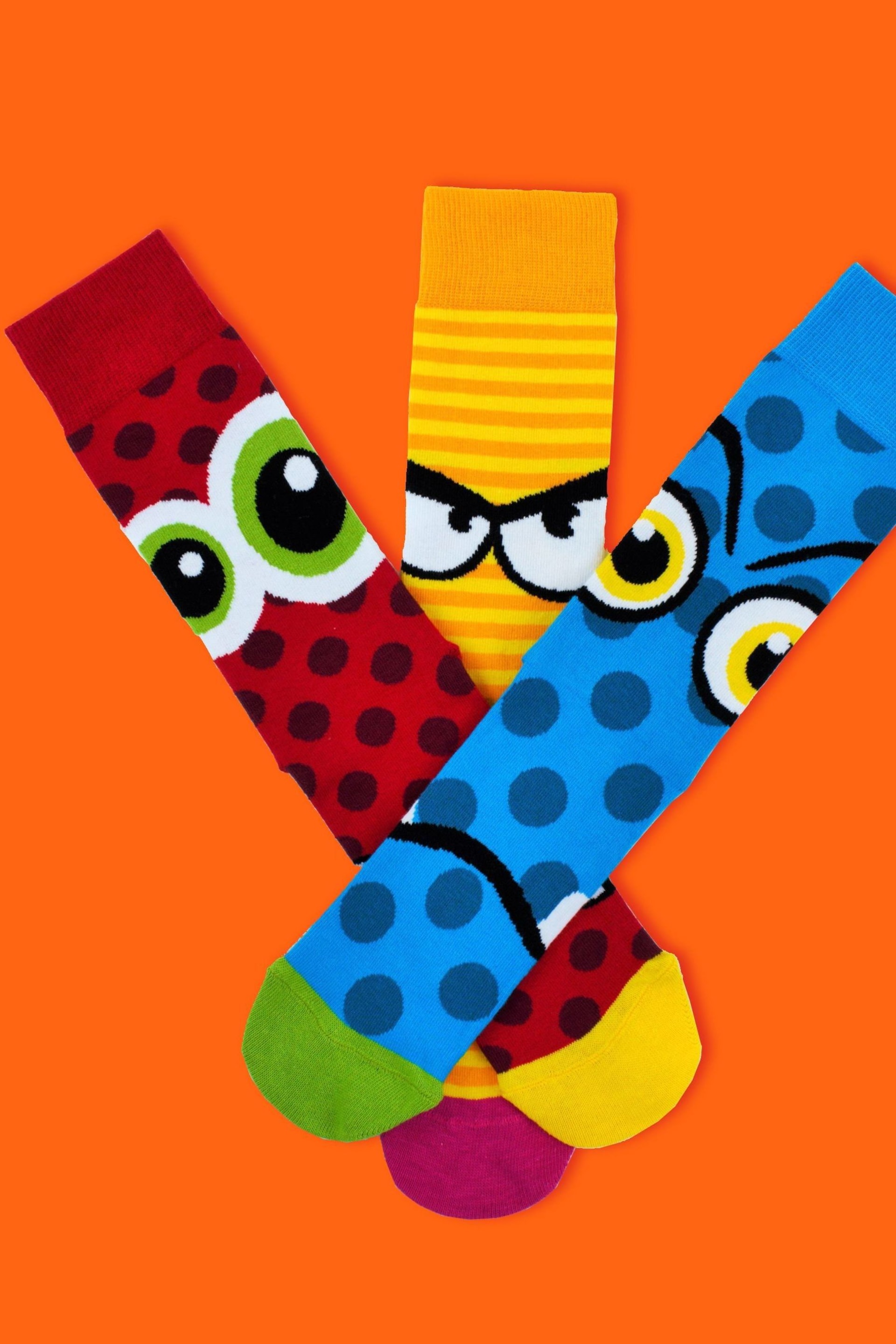 United Odd Socks Multi Stress Heads Stress Heads Socks - Image 4 of 4