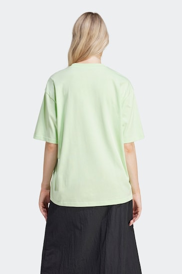 adidas Green Sportswear Flower Pack Badge Of Sport T-Shirt
