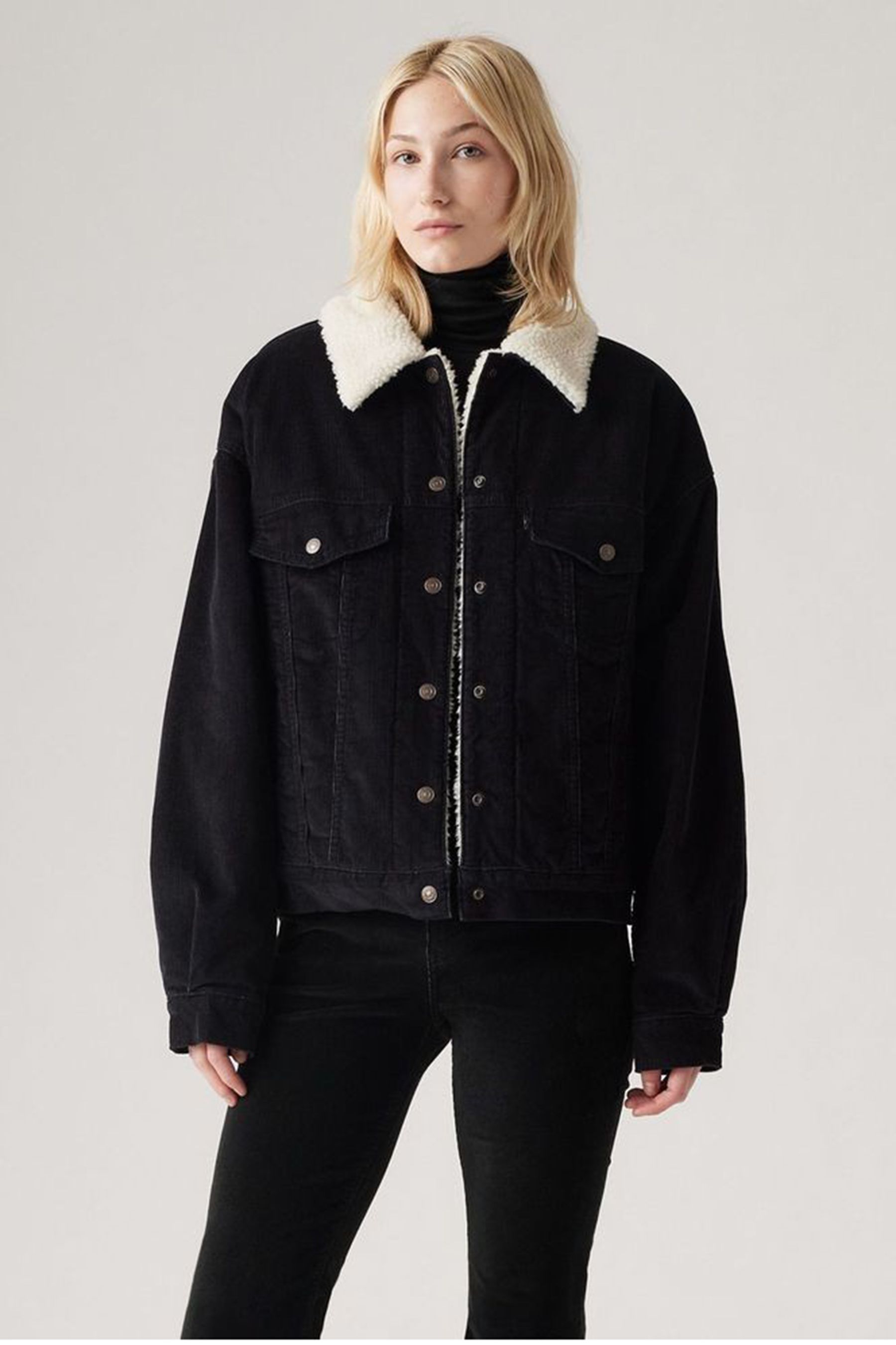 Levi s Caviar 90 s Sherpa Trucker 100 Cotton Jacket