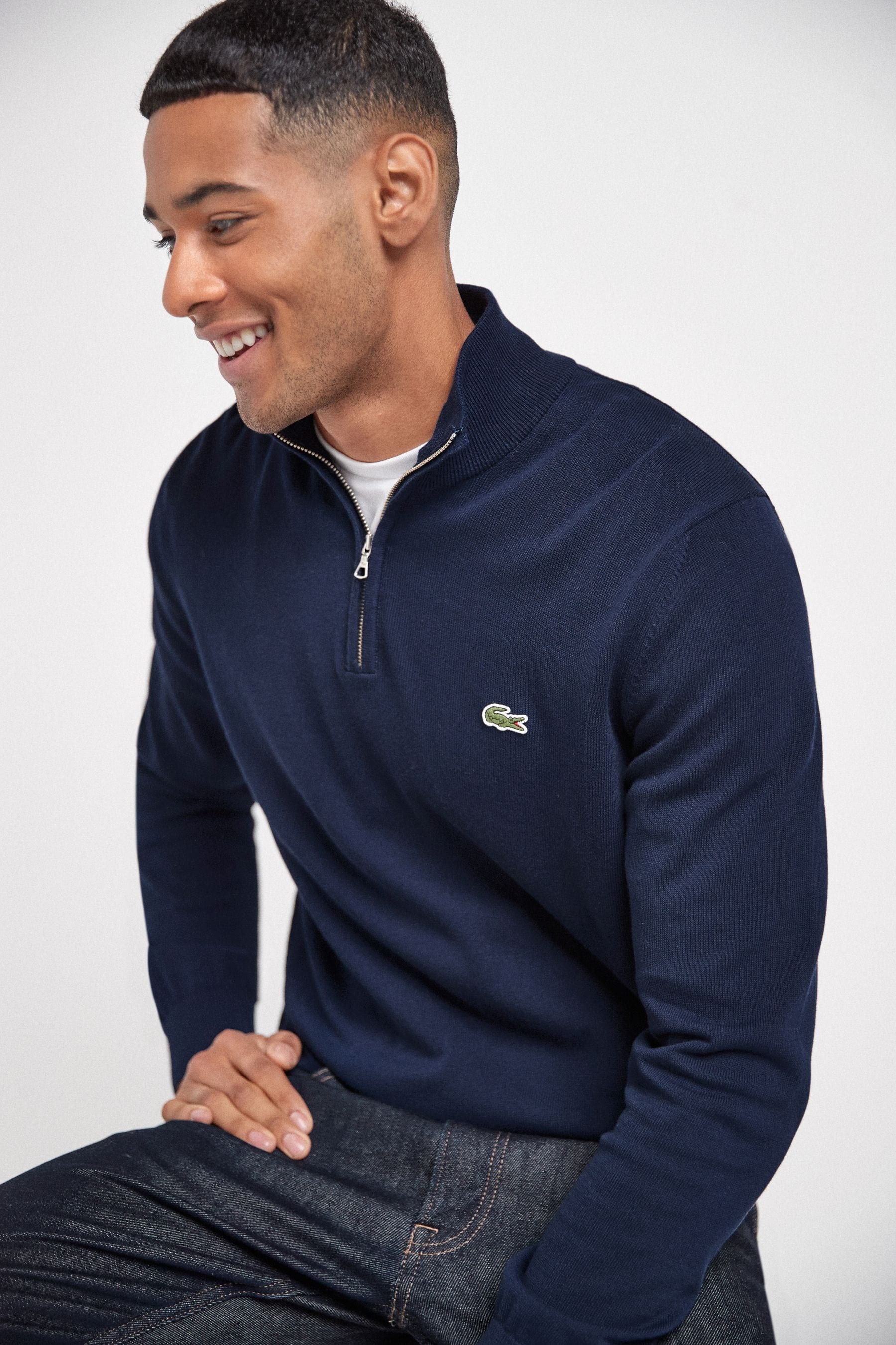 Buy Lacoste Quarter Zip Jumper from the Next UK online shop