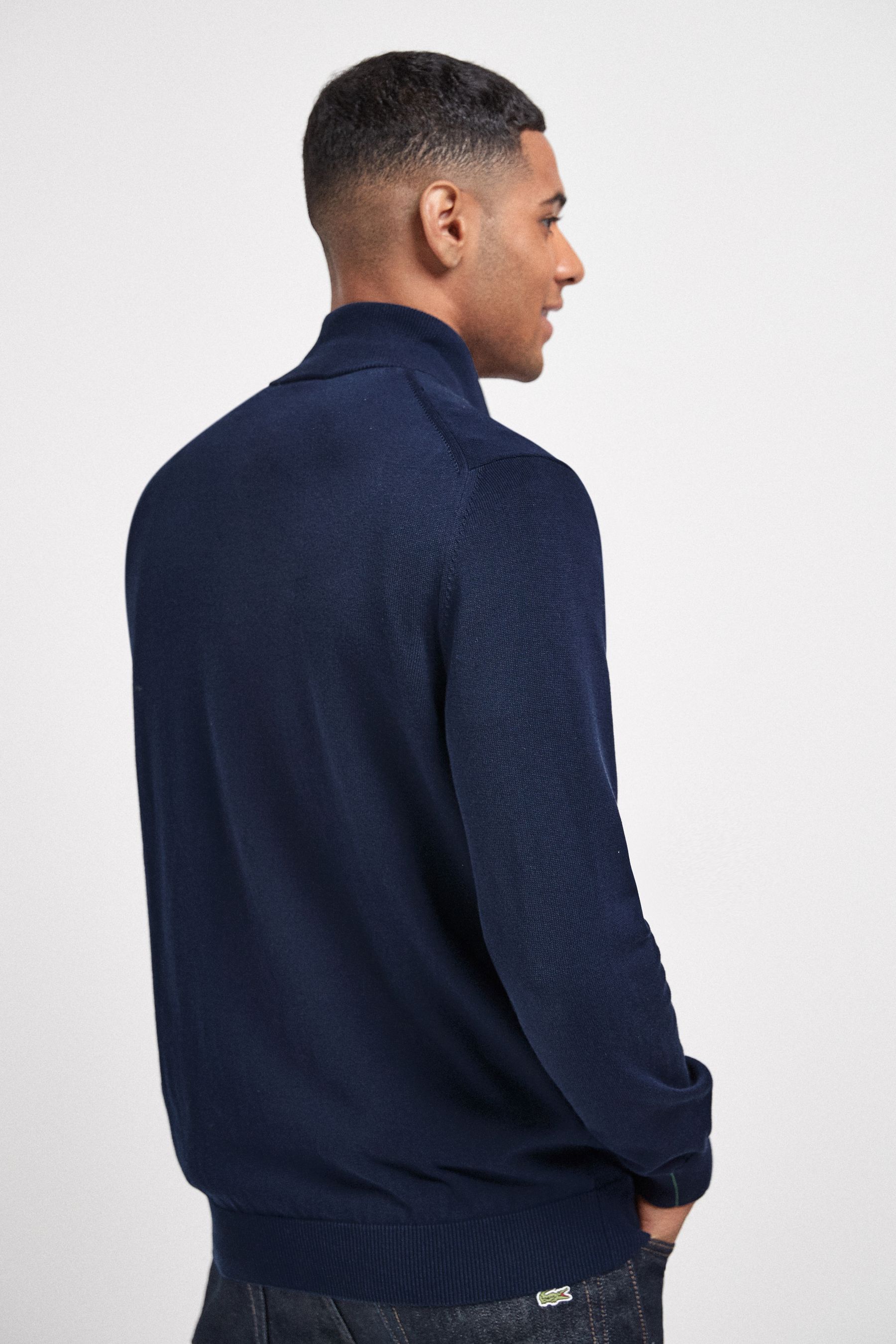 Lacoste 1 4 Zip 100 Cotton Jumper