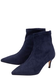 Ravel Navy Blue Imi Suede Sock Ankle Boots - Image 2 of 4
