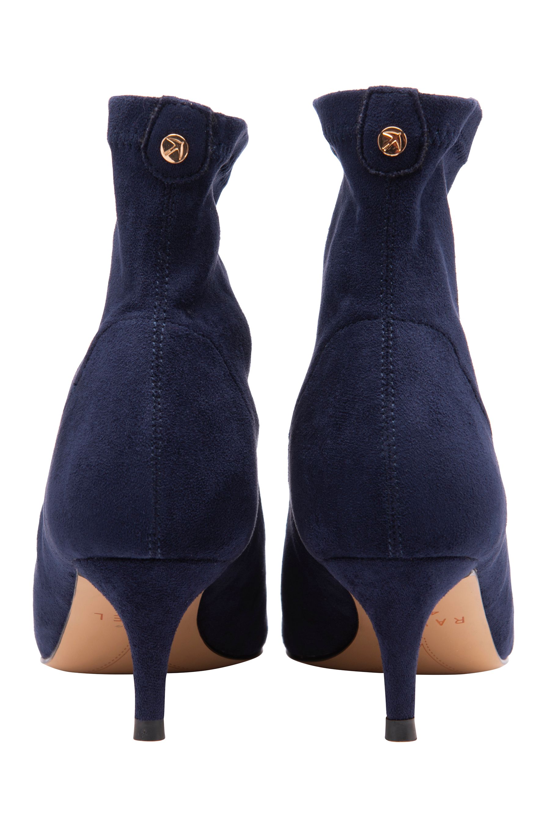 Navy kitten heel ankle boots hotsell