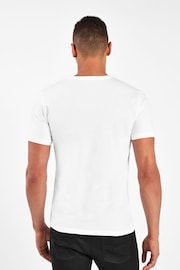 White Slim Essential V-Neck T-Shirt - Image 2 of 4