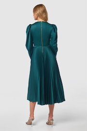 Closet London Blue Pleated Midi Dress - Image 2 of 4