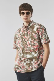 Pretty Green Black Randall Floral Short Sleeve Shirt - Image 1 of 3