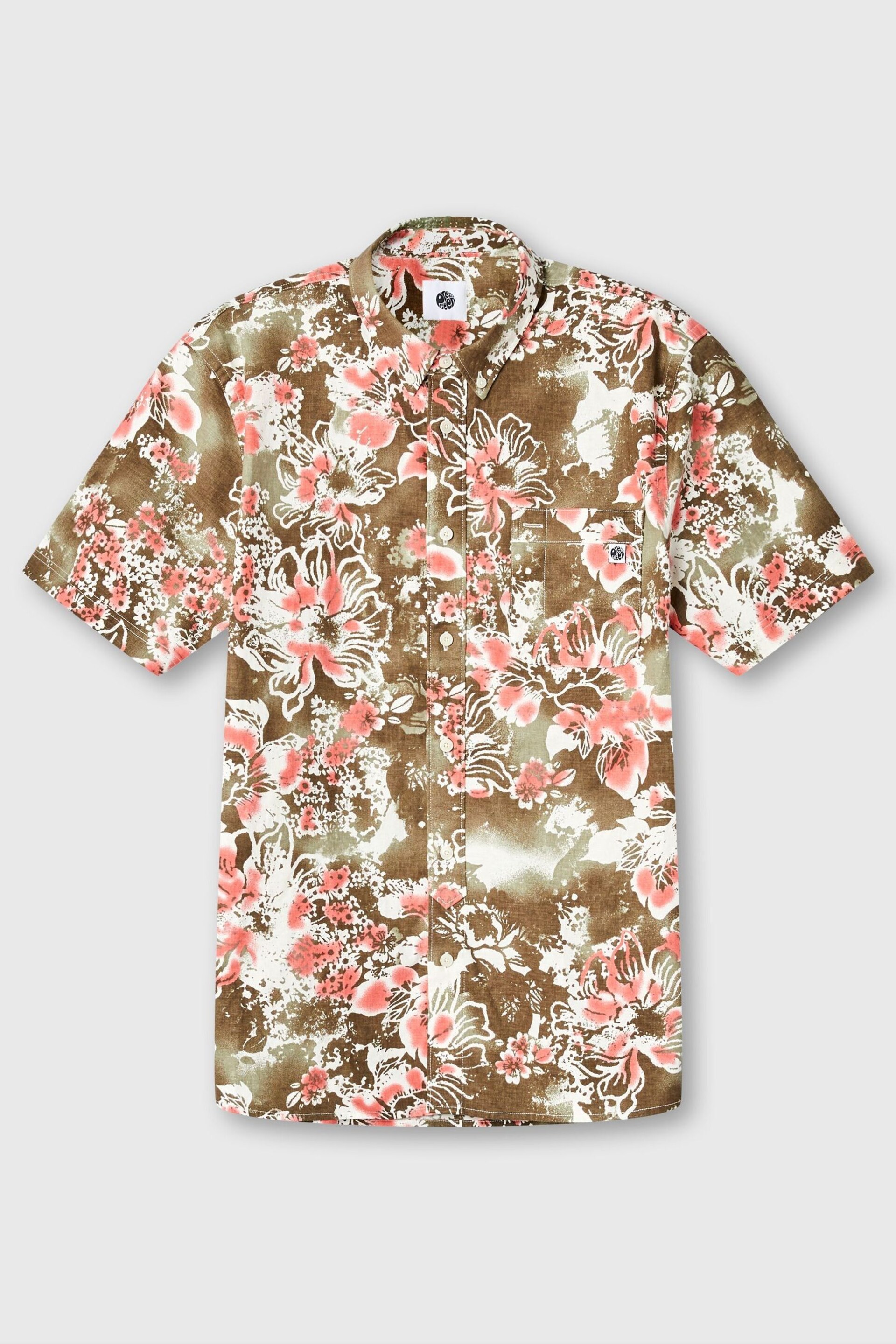 Pretty Green Black Randall Floral Short Sleeve Shirt - Image 3 of 3