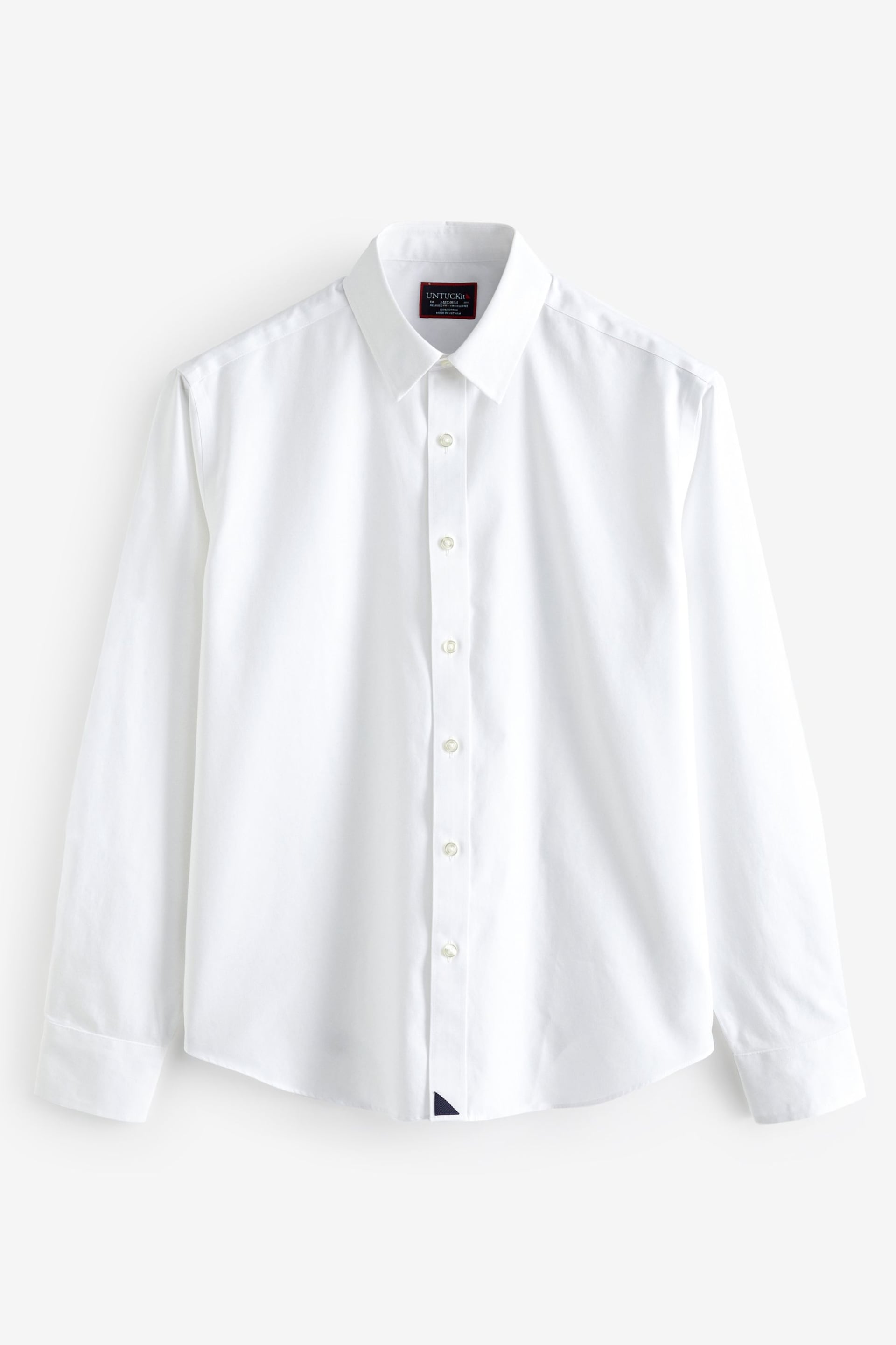 UNTUCKit White Wrinkle-Free Relaxed Fit Las Cases Shirt - Image 4 of 4