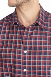 UNTUCKit Blue/Red Wrinkle-Free Slim Fit Cheny Shirt - Image 3 of 6