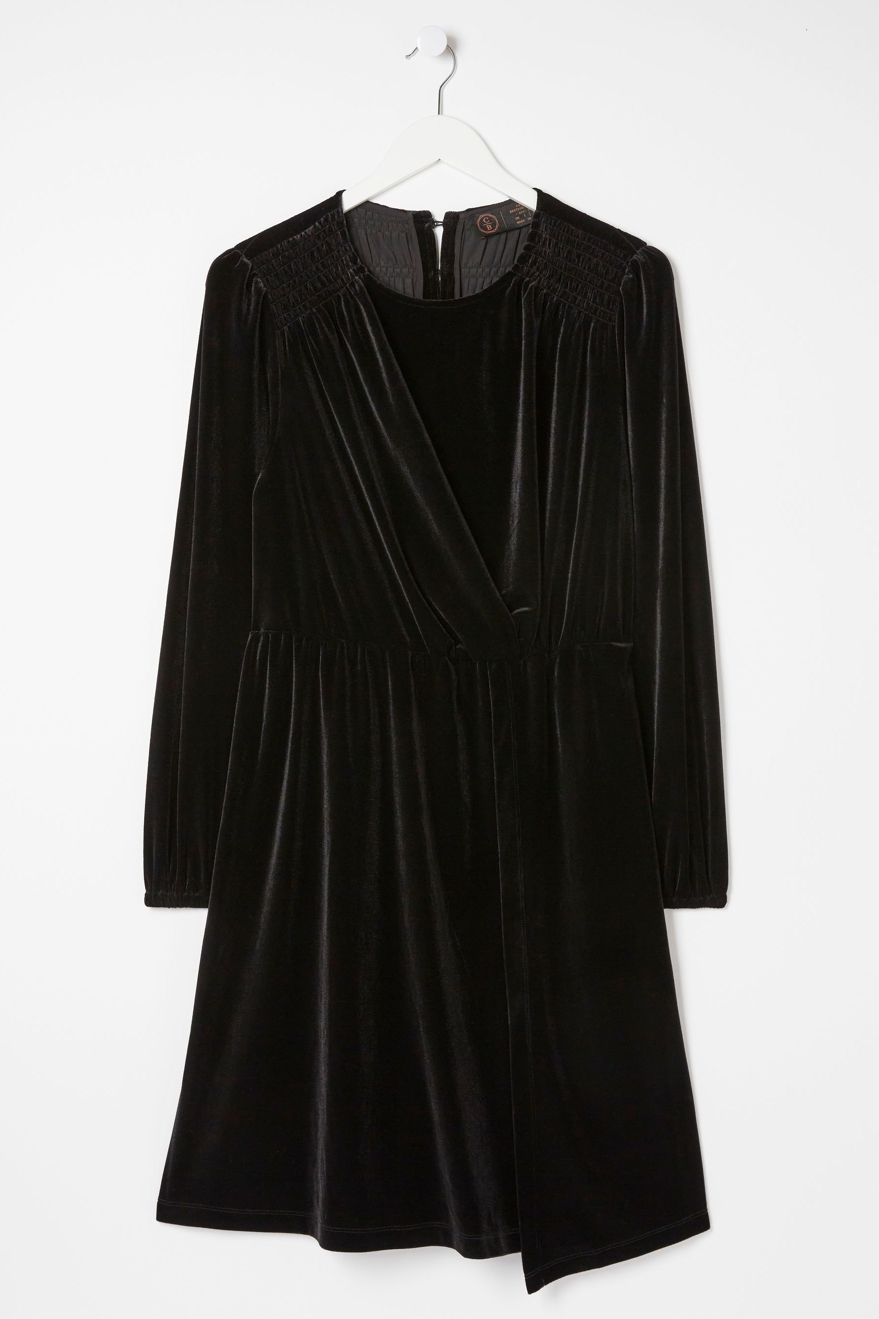 Buy FatFace Black Annie Velvet Dress from Next Luxembourg