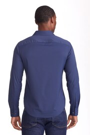 UNTUCKit Navy Blue Wrinkle-Free Performance Slim Fit Gironde Shirt - Image 2 of 3