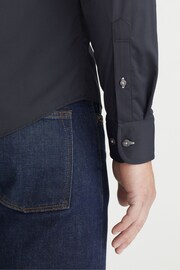UNTUCKit Black Wrinkle-Free Performance Relaxed Fit Gironde Shirt - Image 4 of 5