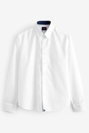 UNTUCKit White/Navy Wrinkle-Free Relaxed Fit Las Cases Special Shirt - Image 5 of 5