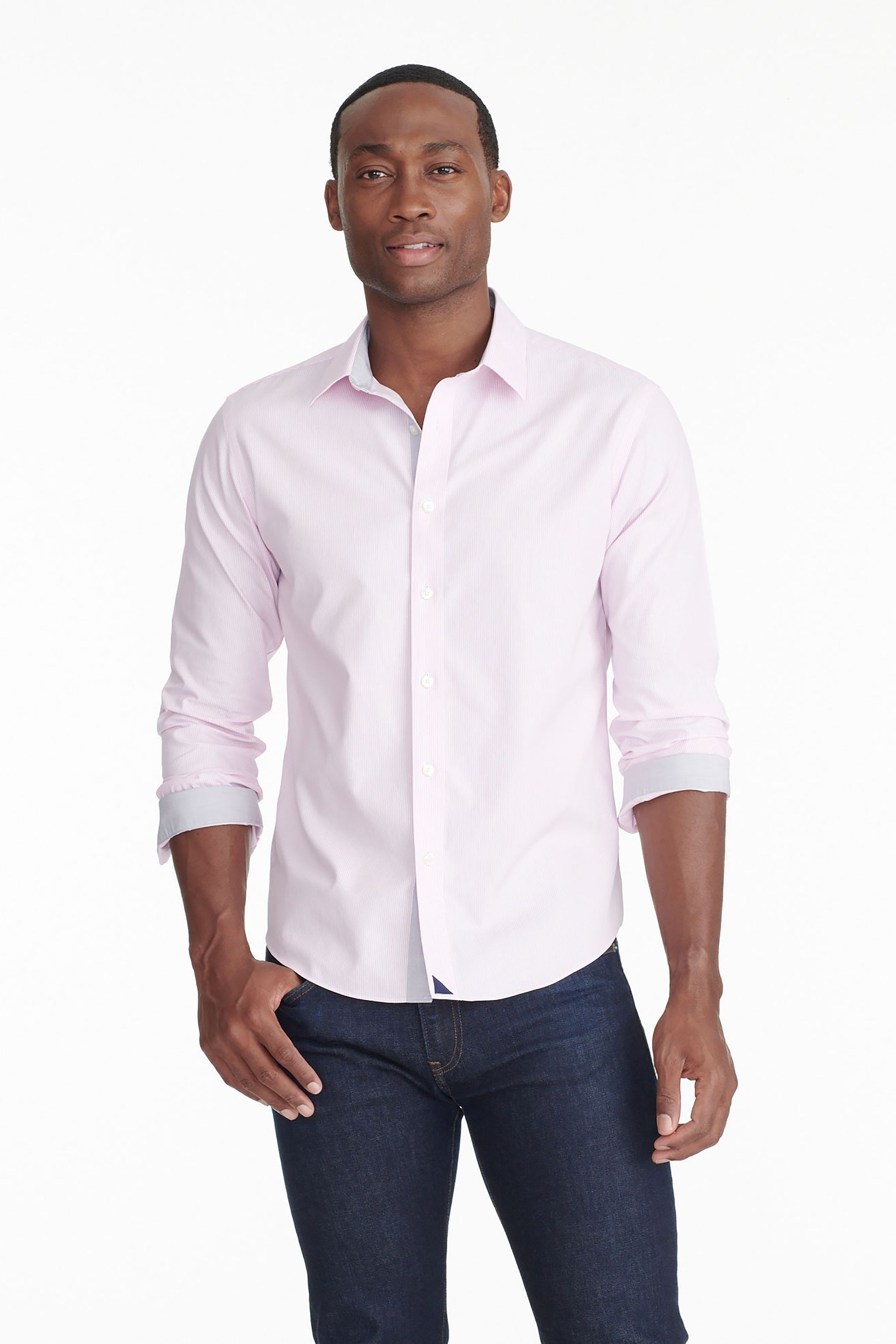 Buy UNTUCKit Pink Wrinkle Free Slim Fit Douro Shirt from the Next