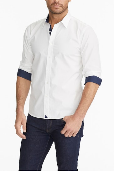 UNTUCKit White Wrinkle-Free Slim Fit Las Cases Special Shirt