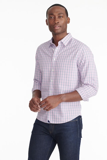 UNTUCKit Pink/Blue Wrinkle-Free Slim Fit Dolcetto Shirt