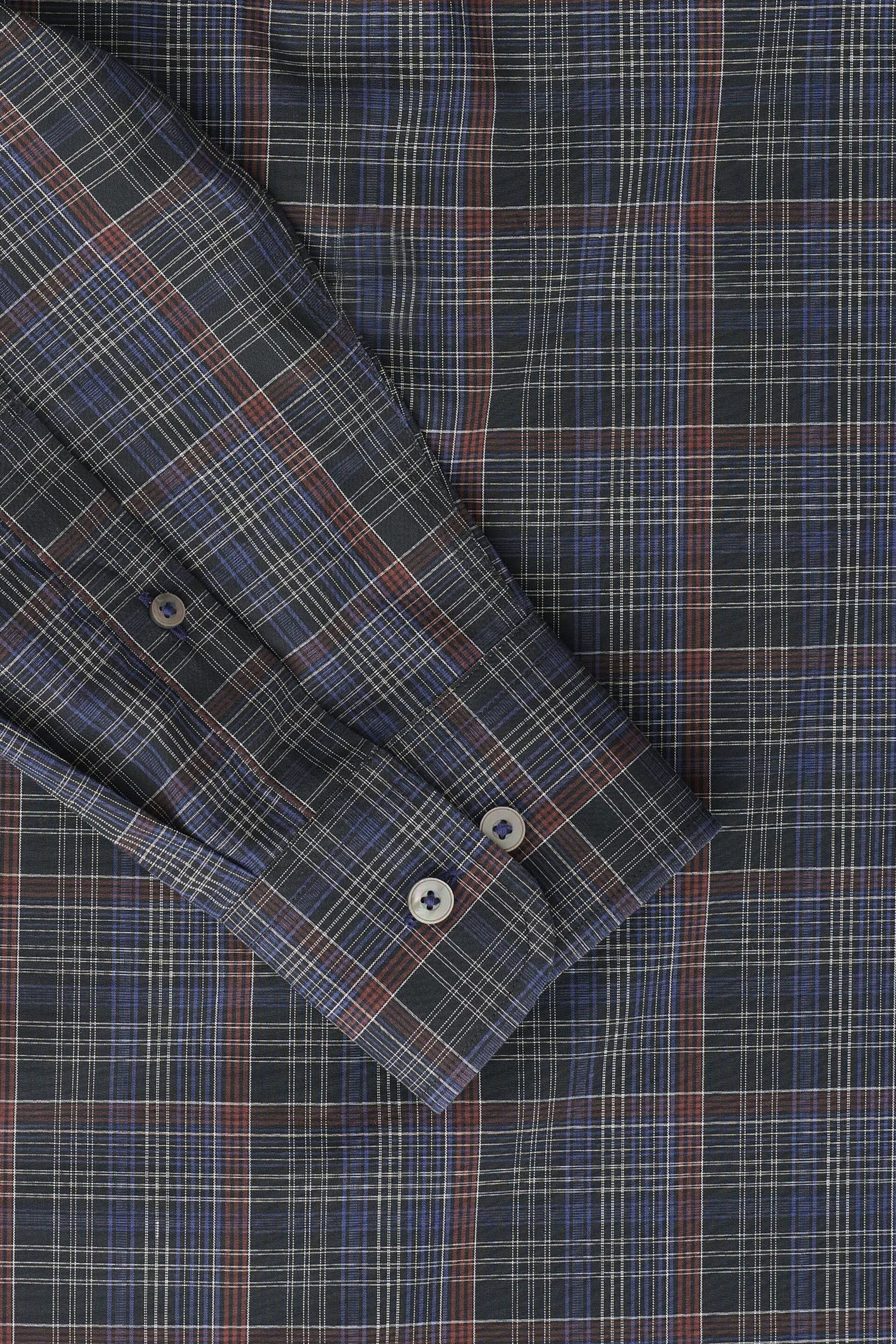 UNTUCKit Blue Wrinkle-Free Slim Fit Cordero Shirt - Image 4 of 5