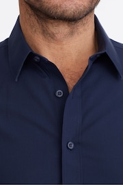 UNTUCKit Navy Blue Wrinkle-Free Relaxed Fit Castello Shirt - Image 3 of 6