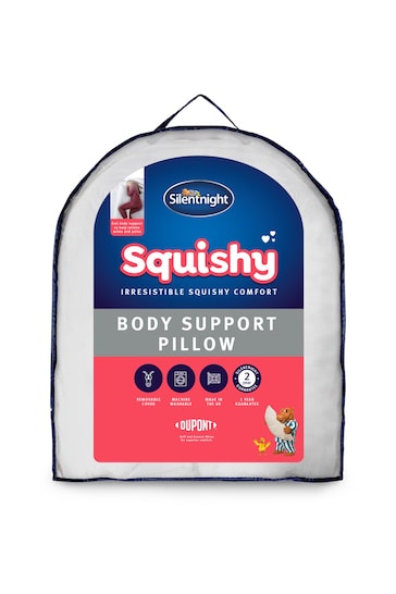 Silentnight Squishy Velvet Touch Body Support Pillow