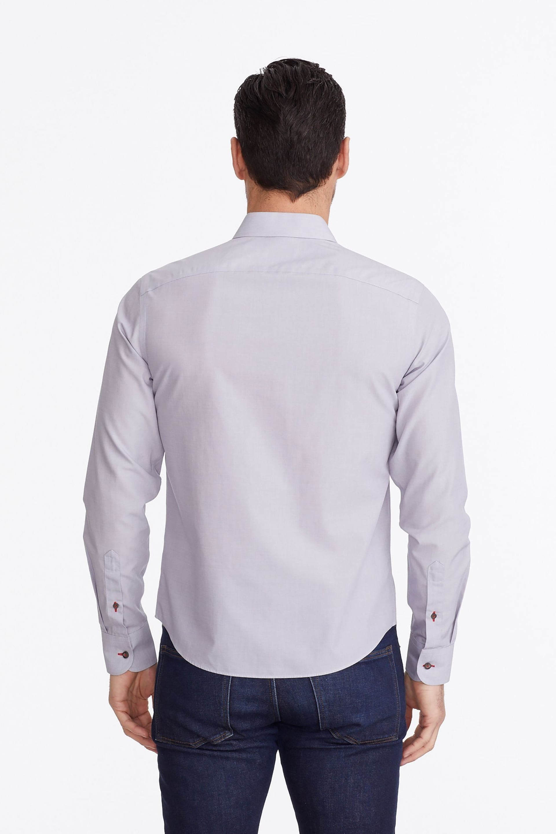 UNTUCKit Purple Wrinkle-Free Relaxed Fit Rubican Shirt - Image 2 of 6