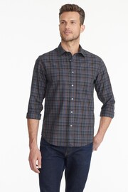 UNTUCKit Blue Dark Wrinkle-Free Slim Fit Cordero Shirt - Image 5 of 5