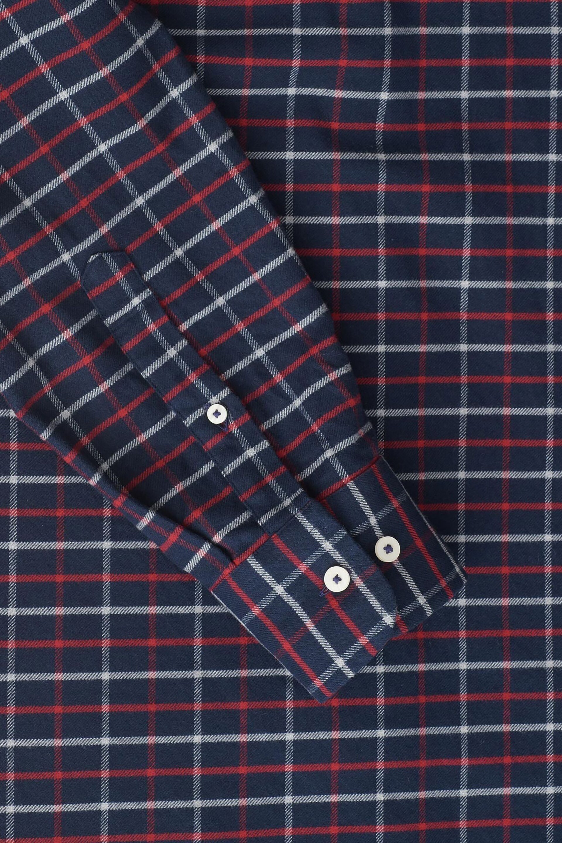 UNTUCKit Blue Flannel Regular Fit Bozeman Shirt - Image 5 of 5