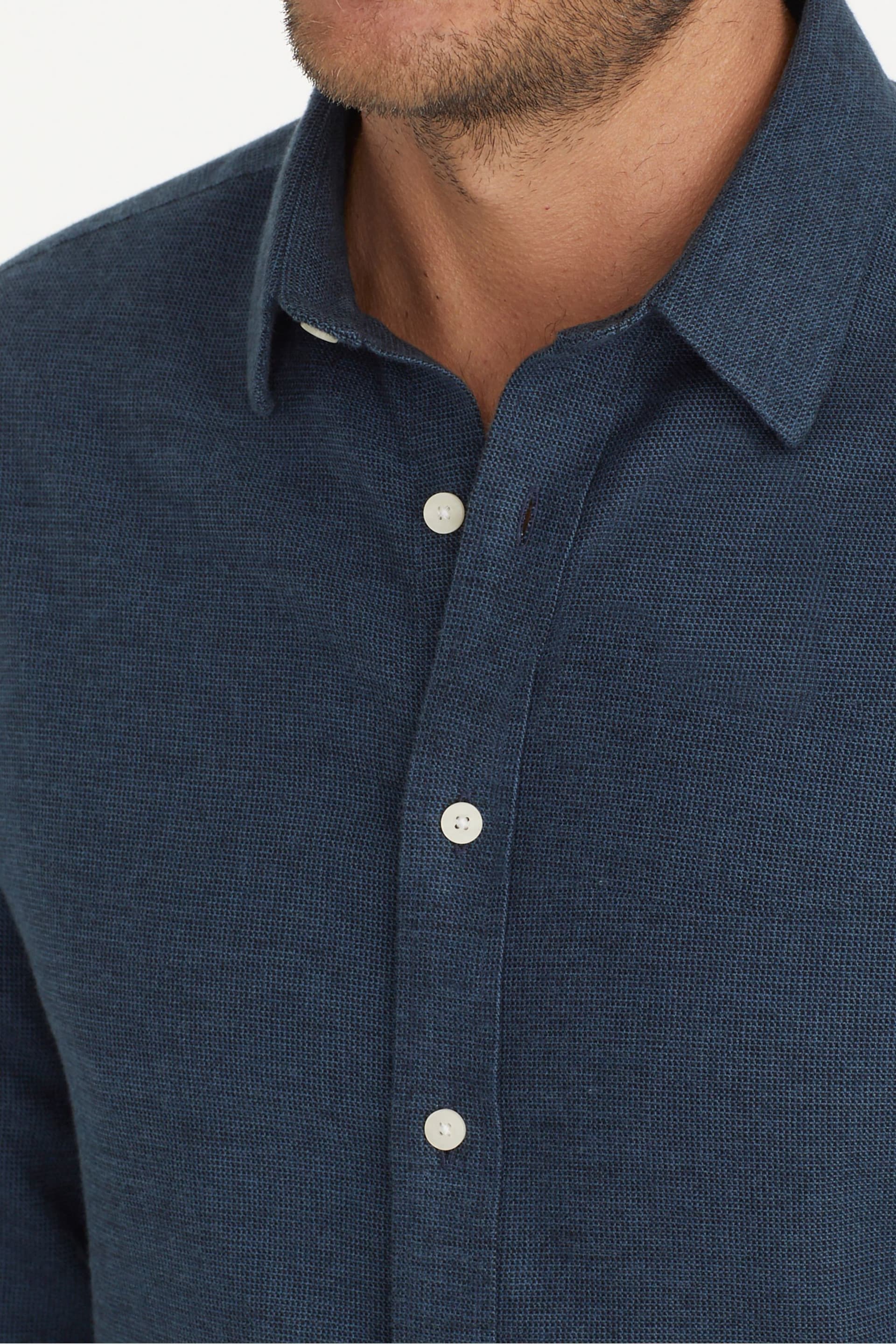UNTUCKit Blue Wrinkle-Free Regular Fit Veneto Shirt - Image 3 of 4