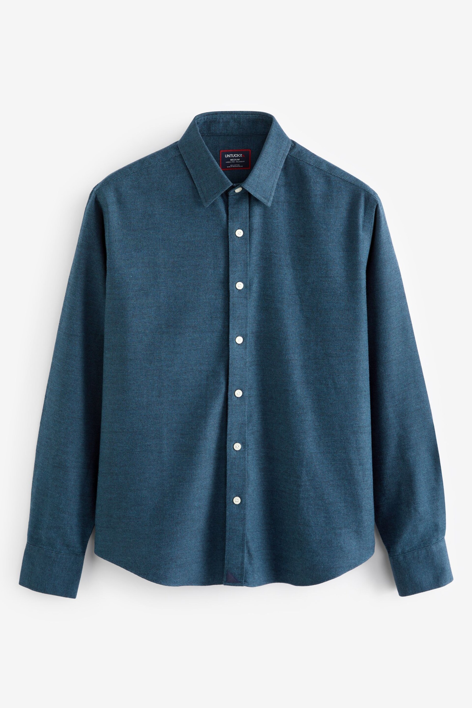 UNTUCKit Blue Sky Wrinkle-Free Regular Fit Veneto Shirt - Image 5 of 5