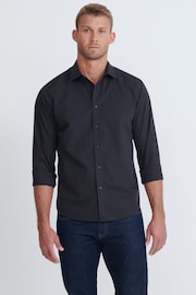 UNTUCKit Black Wrinkle-Free Relaxed Fit Black Stone Shirt - Image 1 of 6