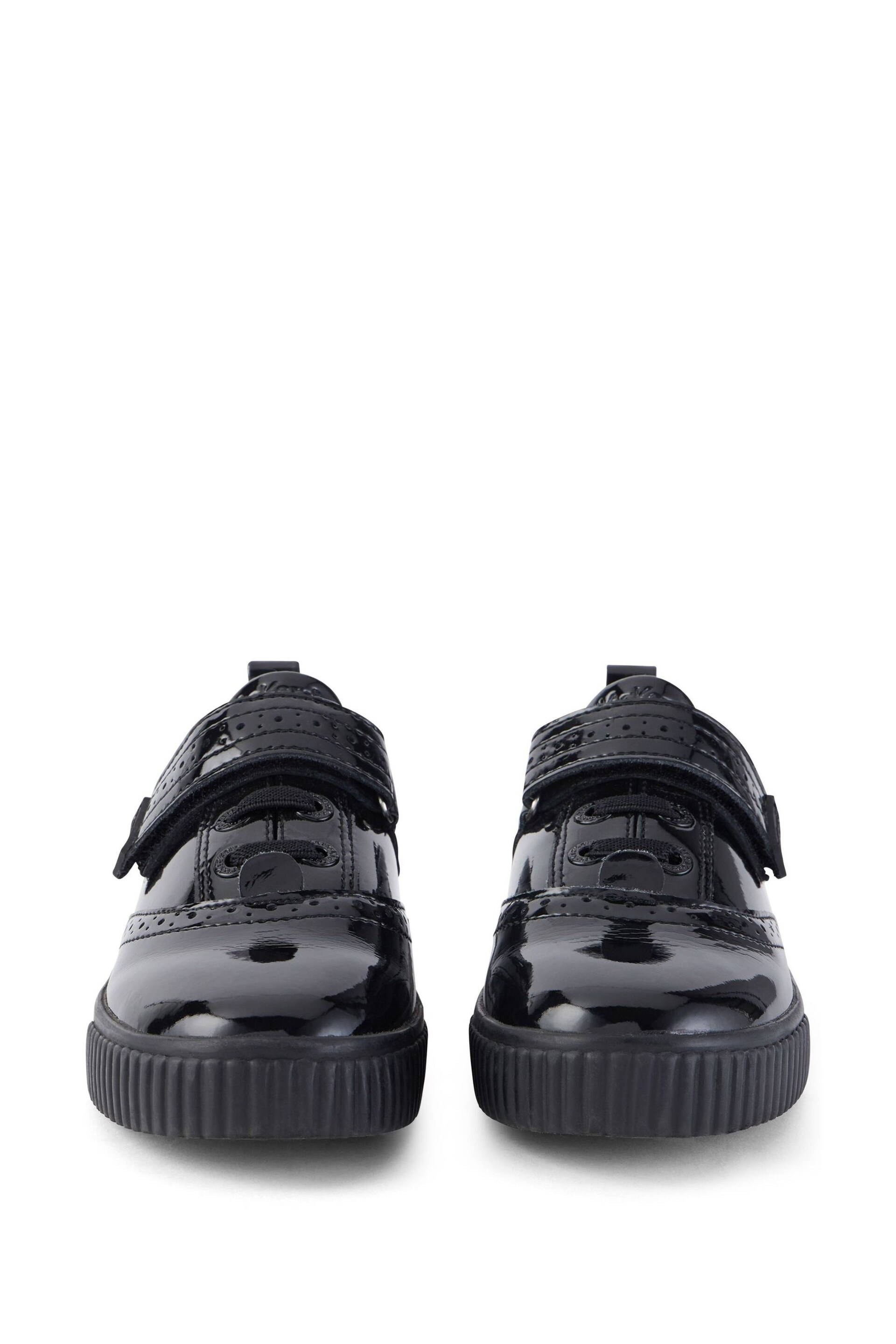 Kickers Junior Tovni Brogue Patent Leather Shoes - Image 2 of 6