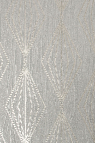 Art For The Home Light Grey Boutique Marquise Geo Wallpaper