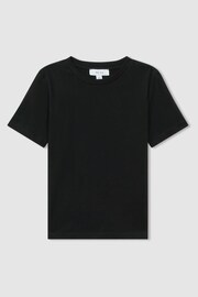 Reiss Black Bless Junior Crew Neck T-Shirt - Image 2 of 5