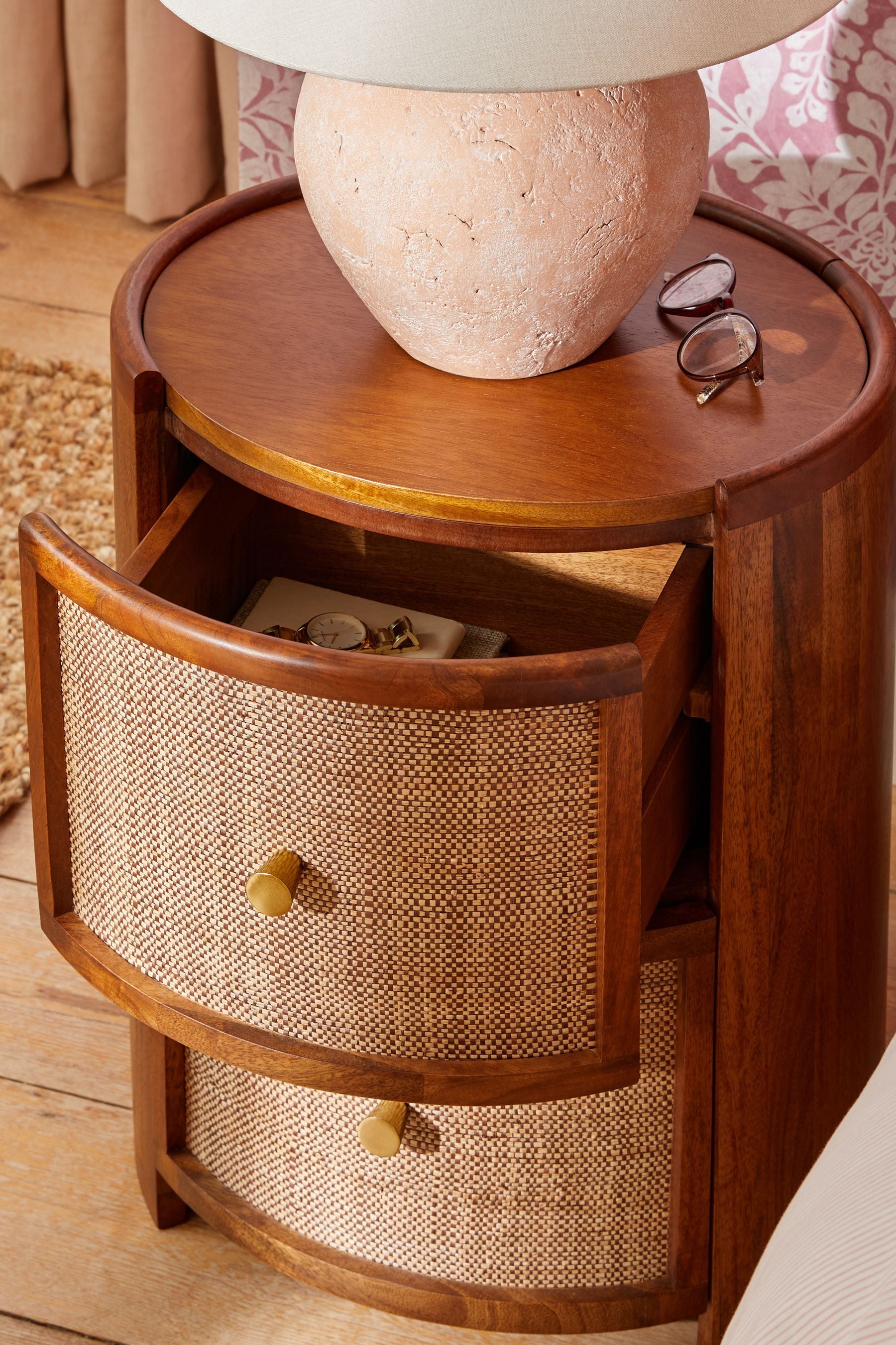 Kinship rattan on sale bedside table