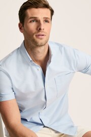 Joules Oxford Blue Short Sleeve Classic Fit Shirt - Image 5 of 7