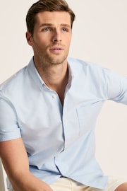 Joules Oxford Blue Short Sleeve Classic Fit Shirt - Image 6 of 7