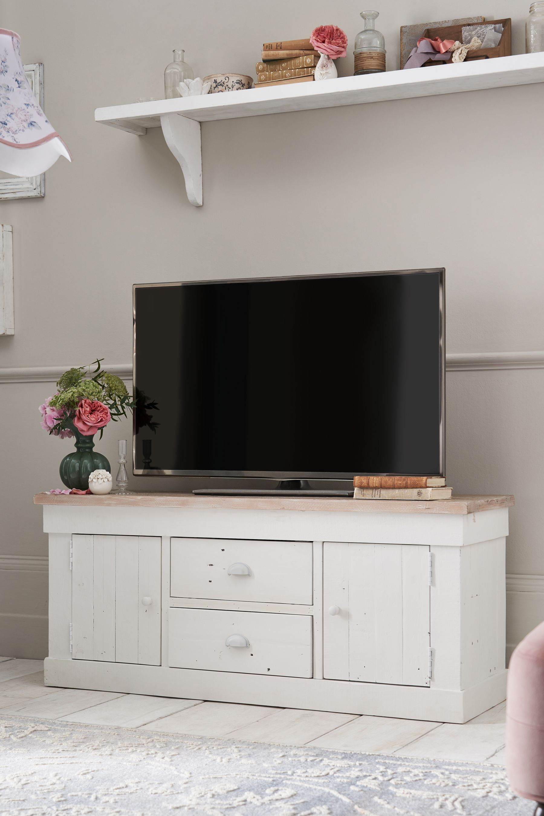 Shabby Chic by Rachel Ashwell Reclaimed Pine Loretta TV Unit