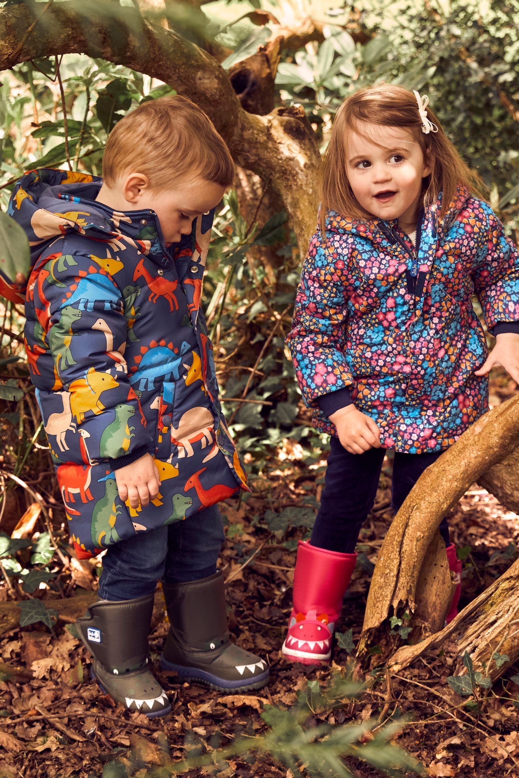 Buy JoJo Maman Bebe Navy Blue Pretty Parka from Next Luxembourg