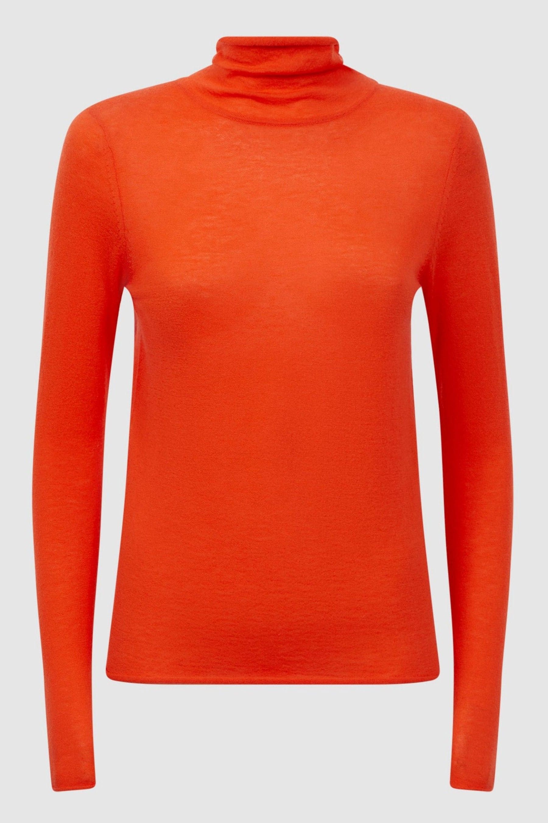 Buy Reiss Orange Emma Wool Cashmere Roll Neck Top from the Next UK online shop