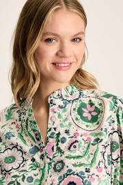 Joules Elle Green/Pink Frill Blouse - Image 3 of 8
